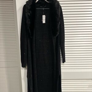 White House Black Market Black Knit Cardigan